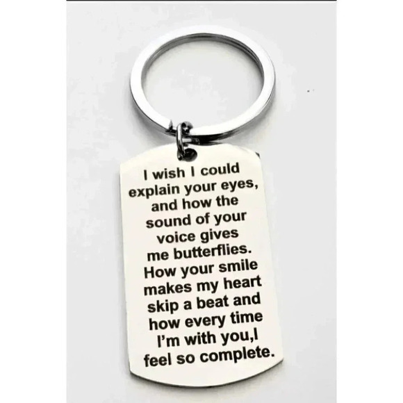 I Wish I Can Explain Your  Eyes.... Keychain - Picture 1 of 1
